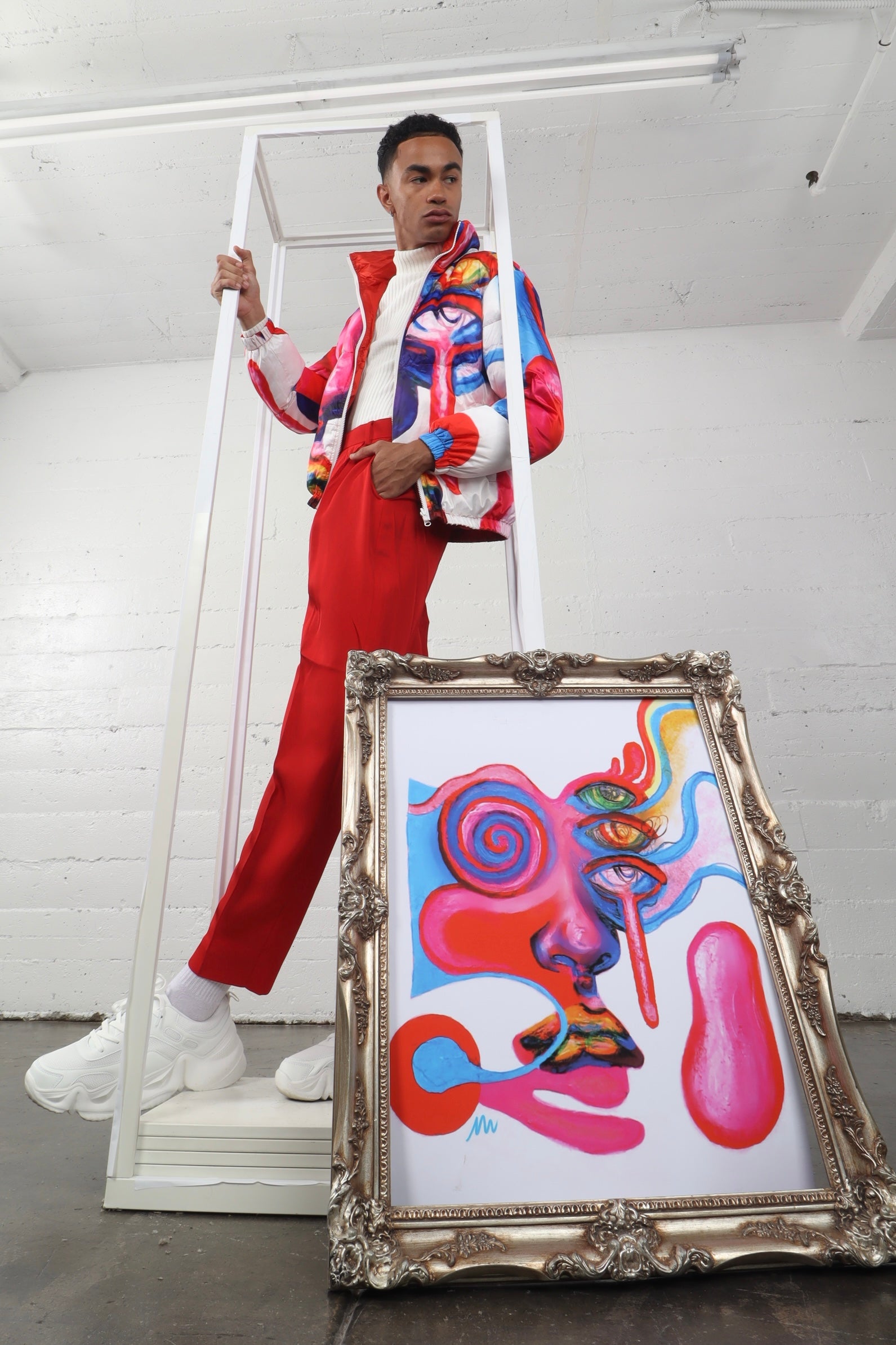 Micasso Printed Puffer