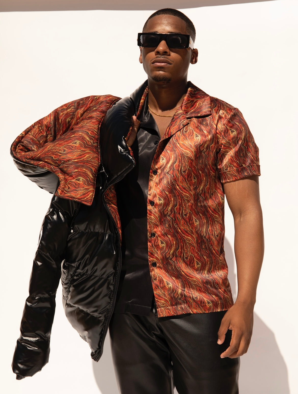 McIntyre x Choyce Brown printed shirt